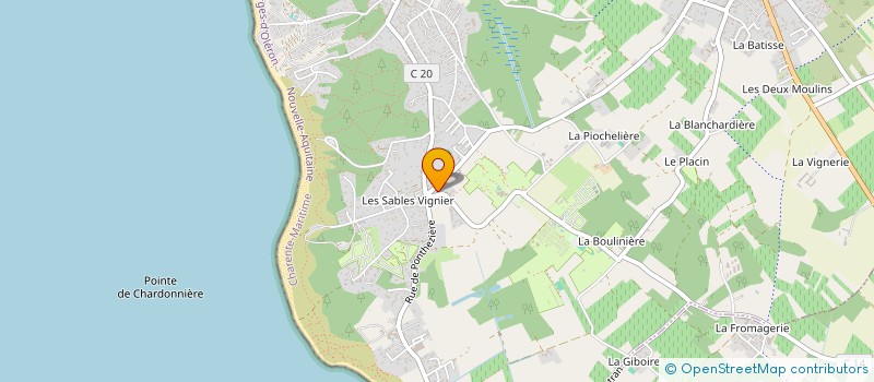 localisation de l'entreprise CAMPING DES SABLES VIGNIERS  SAINT GEORGES D'OLERON