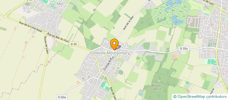 localisation de l'entreprise CAMPING DES SALINES à COLLEVILLE-MONTGOMERY