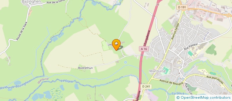 localisation de l'entreprise CAMPING DES TROLLS  MARQUISE