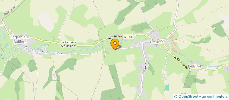 localisation de l'entreprise CAMPING DU BAILLONS  ENQUIN-SUR-BAILLONS