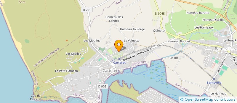 localisation de l'entreprise CAMPING DU BOCAGE à BARNEVILLE-CARTERET