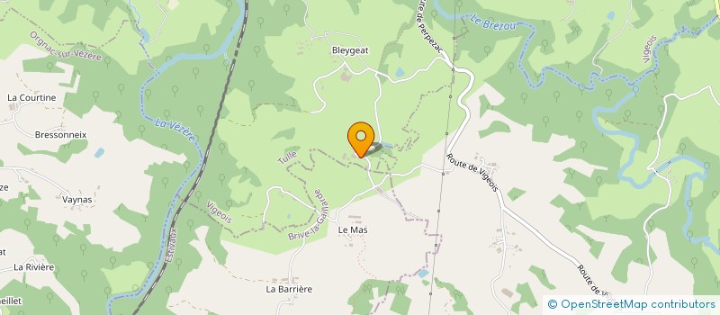 localisation de l'entreprise CAMPING DU BOIS COUTAL  VIGEOIS