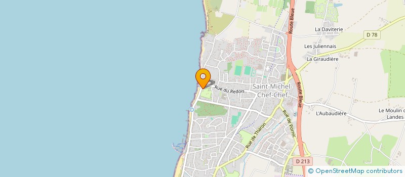 localisation de l'entreprise CAMPING DU BORD DE MER  SAINT-MICHEL-CHEF-CHEF