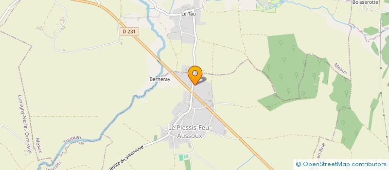 localisation de l'entreprise CAMPING DU CHATEAU DE CHAMBONNIERES  LE PLESSIS-FEU-AUSSOUX