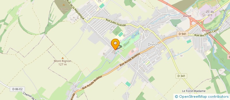 localisation de l'entreprise CAMPING DU DOMAINE DE LA BIETTE  DIVION