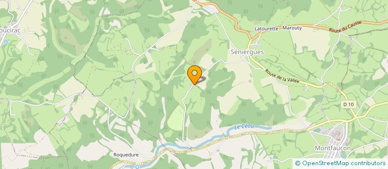 localisation de l'entreprise CAMPING DU DOMAINE DE LA FAURIE  SENIERGUES