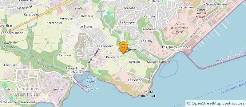 localisation de l'entreprise CAMPING DU GOULET à BREST