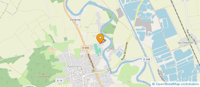 localisation de l'entreprise CAMPING DU GUE DE LA PUCELLE à APPOIGNY