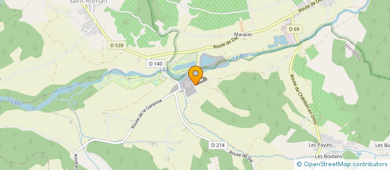 localisation de l'entreprise CAMPING DU LAC à CHATILLON-EN-DIOIS