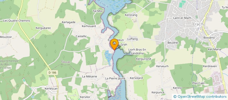 localisation de l'entreprise CAMPING DU LAC à CARNAC
