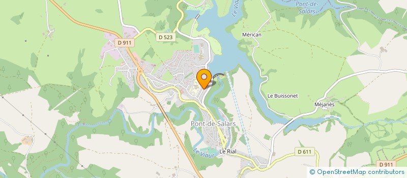 localisation de l'entreprise CAMPING DU LAC  PONT-DE-SALARS