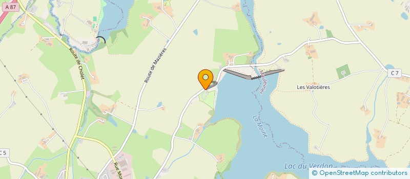 localisation de l'entreprise CAMPING DU LAC DU VERDON 49  LA TESSOUALLE