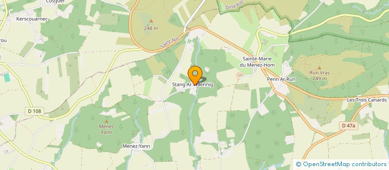 localisation de l'entreprise CAMPING DU MENEZ HOM à PLOMODIERN
