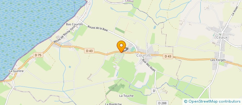 localisation de l'entreprise CAMPING DU MONT SAINT MICHEL  COURTILS