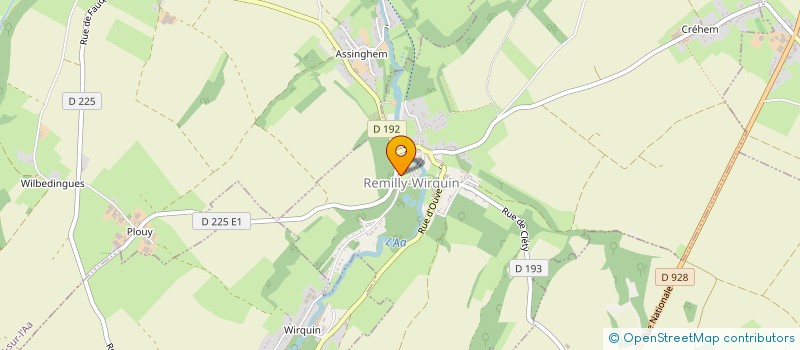 localisation de l'entreprise CAMPING DU MOULIN  REMILLY-WIRQUIN