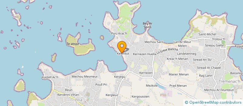 localisation de l'entreprise CAMPING DU PHARE DE L'ILE VIERGE  PLOUGUERNEAU