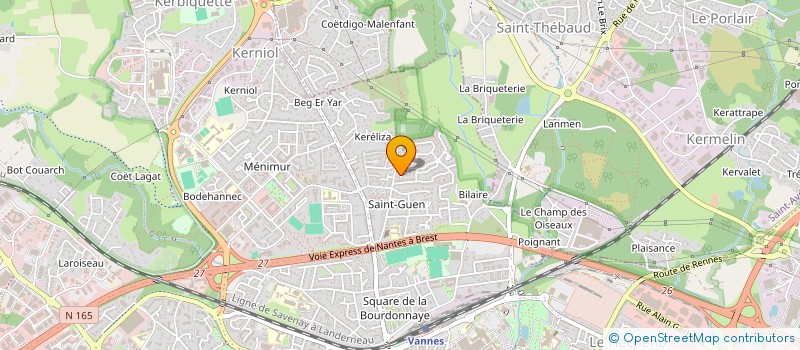 localisation de l'entreprise CAMPING DU PONT D'OUST à VANNES