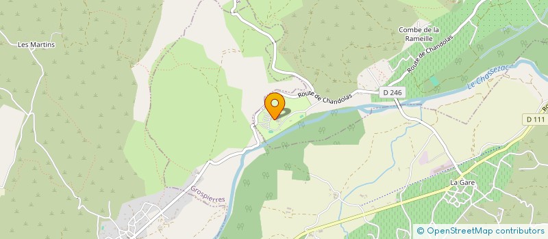 localisation de l'entreprise CAMPING DU RANC DAVAINE à SAINT-ALBAN-AURIOLLES