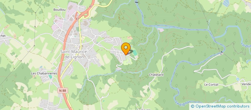 localisation de l'entreprise CAMPING DU SABOT  SAINT-MAURICE-DE-LIGNON