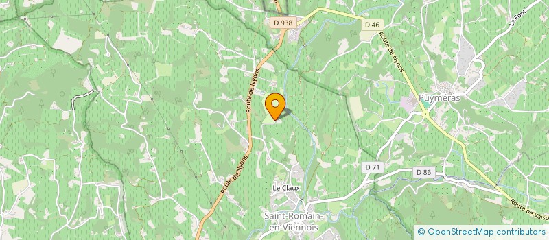 localisation de l'entreprise CAMPING DU SOLEIL DE PROVENCE  SAINT-ROMAIN-EN-VIENNOIS