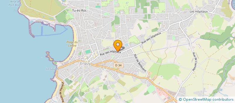 localisation de l'entreprise CAMPING DU VAL à ERQUY