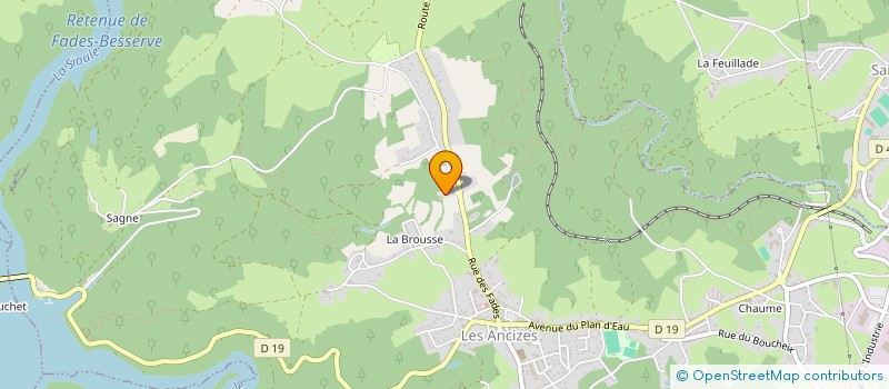 localisation de l'entreprise CAMPING DU VIADUC DES FADES  LES ANCIZES-COMPS