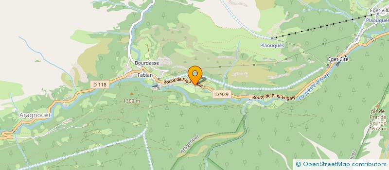 localisation de l'entreprise CAMPING FOUGA  ARAGNOUET