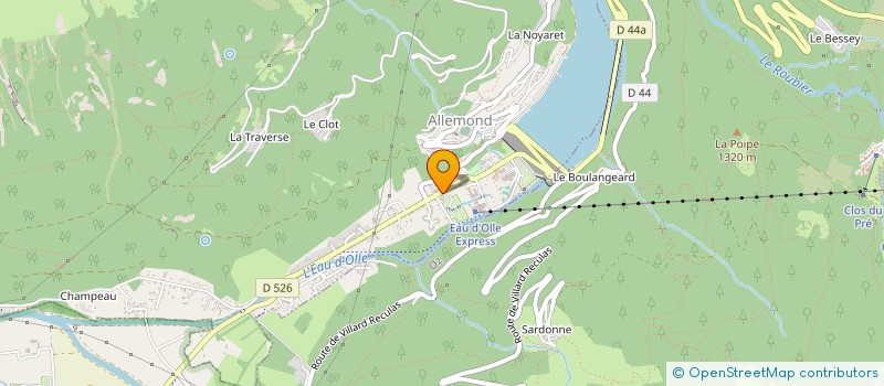 localisation de l'entreprise CAMPING GINIES à ALLEMOND
