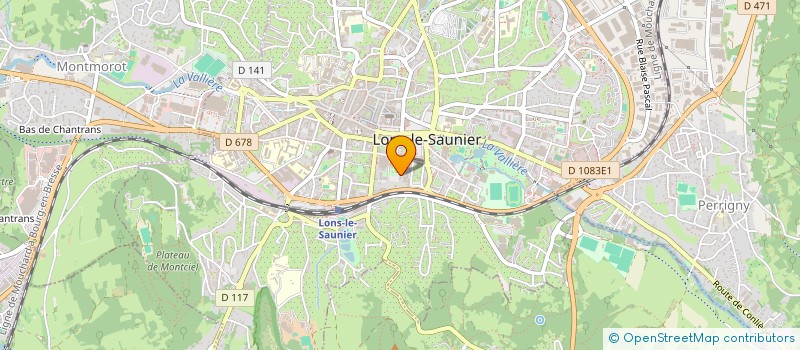 localisation de l'entreprise CAMPING JURA à LONS-LE-SAUNIER