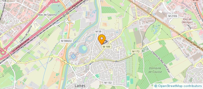 localisation de l'entreprise CAMPING L'ABRI DE CAMARGUE  LATTES