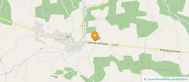 localisation de l'entreprise CAMPING L AQUA RELLE  SOUPROSSE