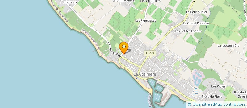 localisation de l'entreprise CAMPING L'AUBIER à SAINT-PIERRE-D OLERON