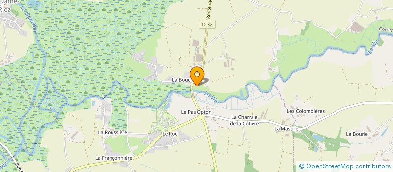 localisation de l'entreprise CAMPING L'EVASION à LANDEVIEILLE