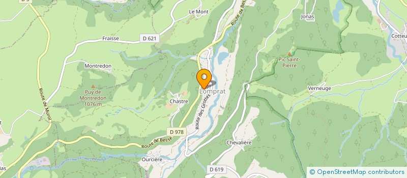 localisation de l'entreprise CAMPING L'OMBRAGE à SAINT-PIERRE-COLAMINE