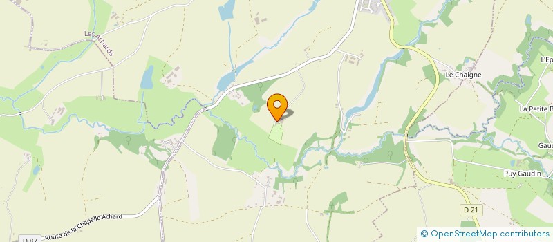 localisation de l'entreprise CAMPING LA BERGERIE  LES ACHARDS