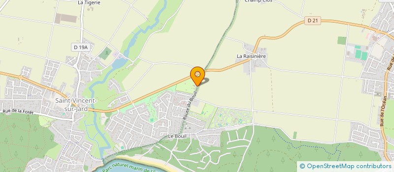 localisation de l'entreprise CAMPING LA BOLEE D'AIR  SAINT-VINCENT-SUR-JARD
