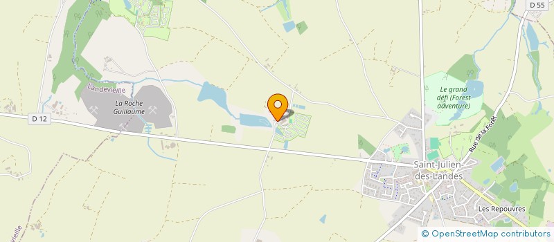 localisation de l'entreprise CAMPING LA BRETONNIERE à SAINT-JULIEN-DES-LANDES