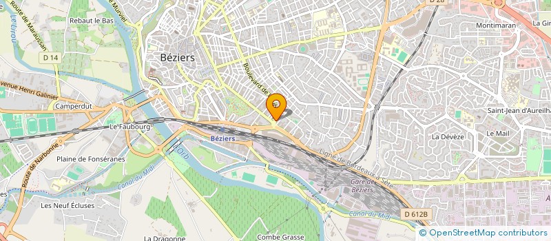 localisation de l'entreprise CAMPING LA CLEMENTINE à BEZIERS