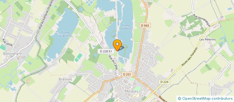 localisation de l'entreprise CAMPING LA FREGATE  ARDRES