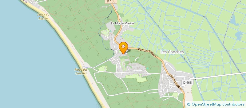 localisation de l'entreprise CAMPING LA FRETILLE à LONGEVILLE-SUR-MER