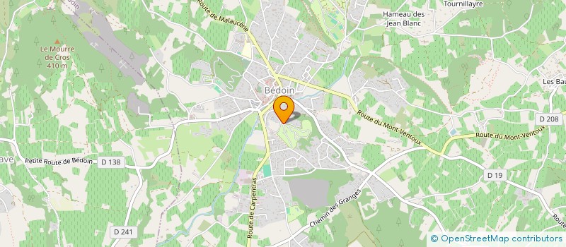 localisation de l'entreprise CAMPING LA GARENNE à BEDOIN