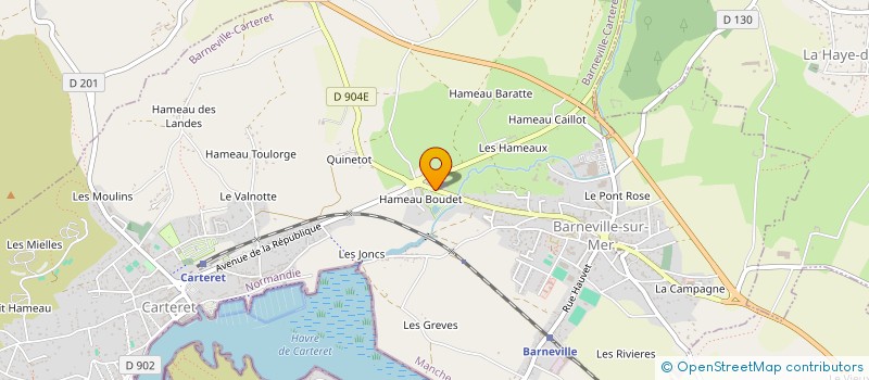 localisation de l'entreprise CAMPING LA GERFLEUR à BARNEVILLE-CARTERET