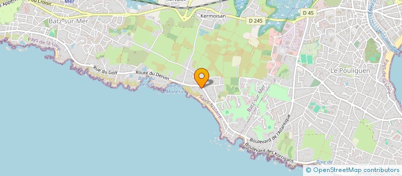 localisation de l'entreprise CAMPING LA GOVELLE à BATZ-SUR-MER