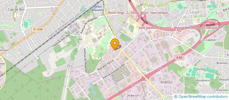 localisation de l'entreprise CAMPING LA JASSE  PESSAC