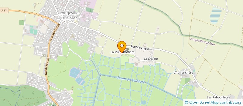 localisation de l'entreprise CAMPING LA MICHENOTIERE à LONGEVILLE-SUR-MER