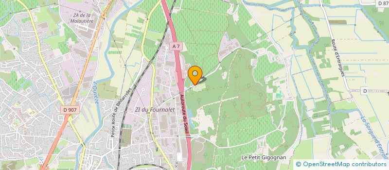localisation de l'entreprise CAMPING LA MONTAGNE à SORGUES