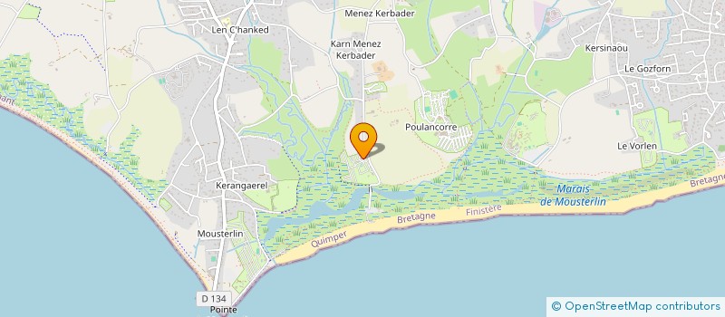 localisation de l'entreprise CAMPING  LA PLAGE DE CLEUT ROUZ à FOUESNANT