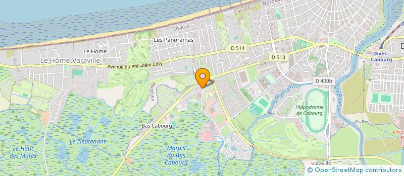 localisation de l'entreprise CAMPING LA POMMERAIE à CABOURG