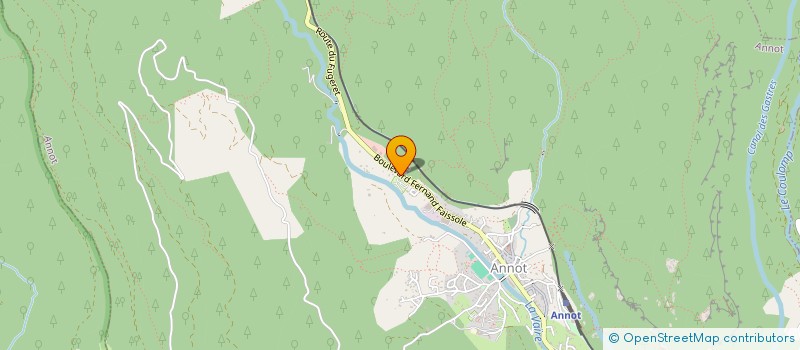 localisation de l'entreprise CAMPING LA RIBIERE  ANNOT