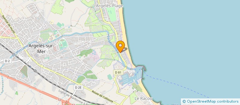 localisation de l'entreprise CAMPING LA SARDANE à ARGELES-SUR-MER
